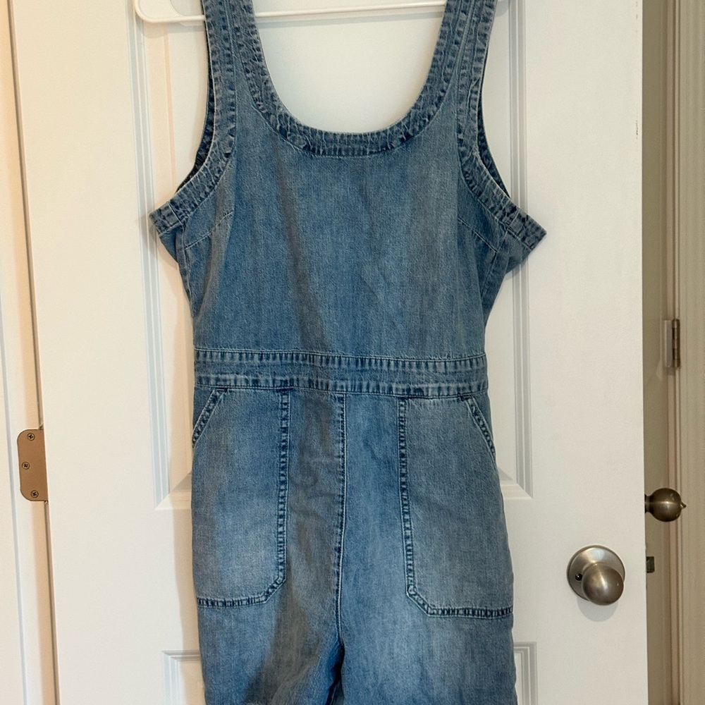 Lucky Brand Blue Denim Jumpsuit 100% Cotton